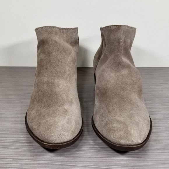 Lucky Brand Bremma Bootie, Taupe Suede, Womens Size Size 6 - Picture 2 of 10